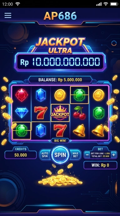 Tampilan antarmuka utama ap686 yang menarik dan informatif.